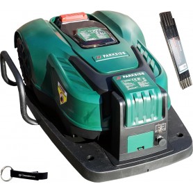 HEADNMORE® Bundle – Parkside® 20 V robot tosaerba PAMR 500 + metro e portachiavi