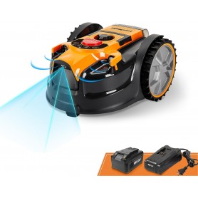 LawnMaster OcuMow™ VBRM16 Robot tagliaerba senza filo perimetrale, taglia superfici di prato da 100 a 150 m²achiavi