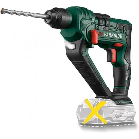 X20VTeam Batteria Martello perforatore PABH 20-Li B2 (Batteria e caricabatterie venduti separatamente)